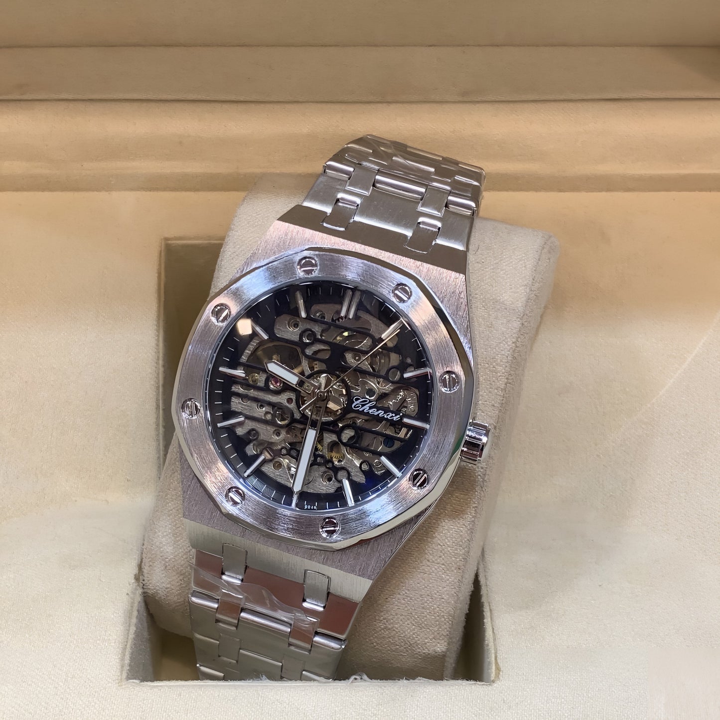 Chenix Skeleton Automatic Watch