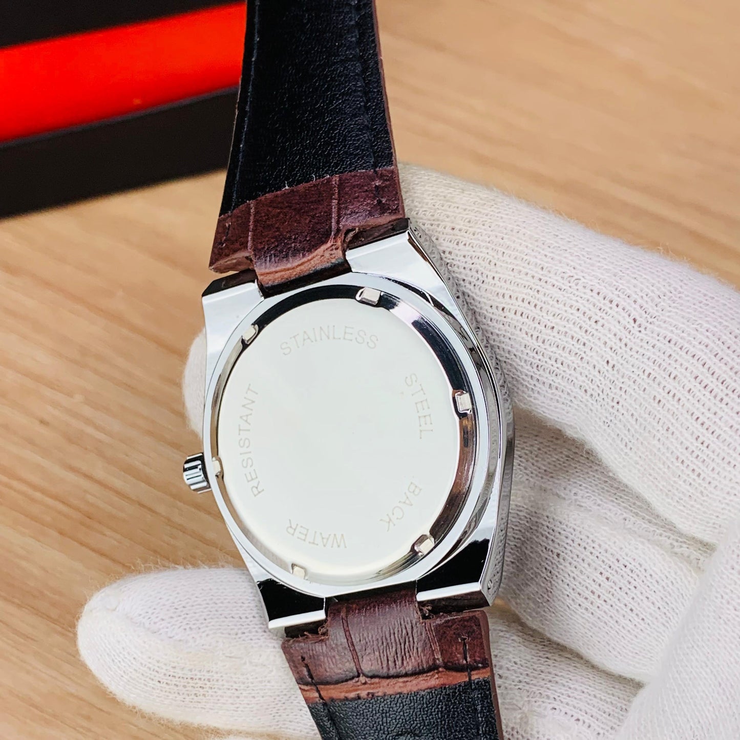 Tissot Prx Leather Strap Watch