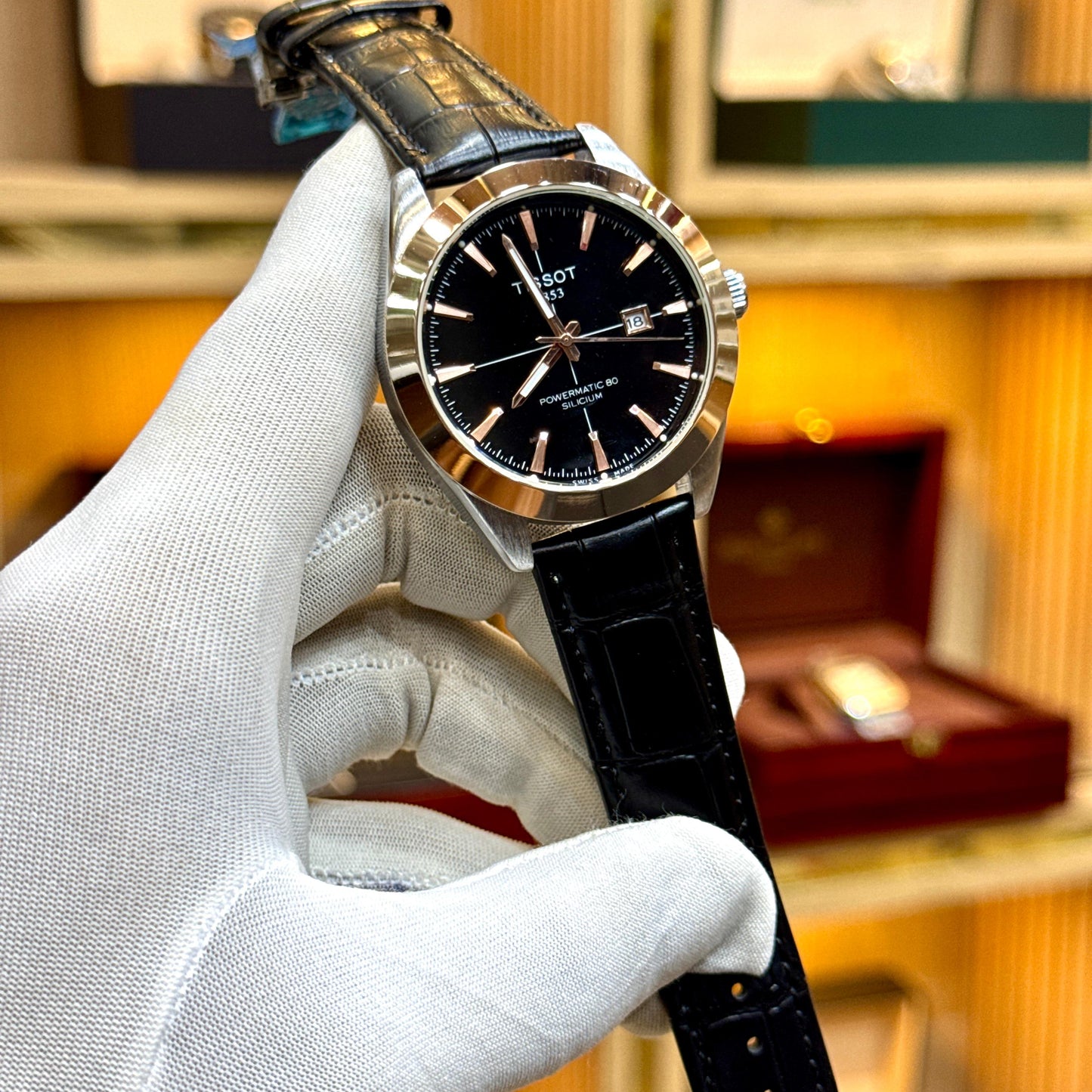 Tissot Men's Leather Strap Watch