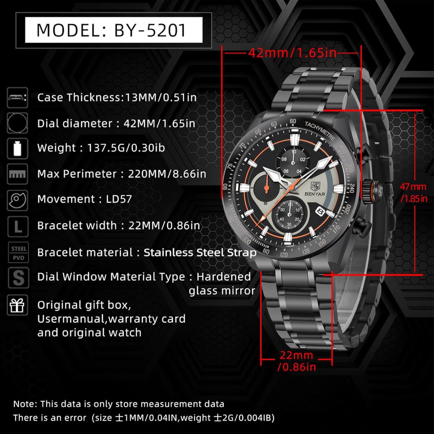 Benyar Original Mens Watch